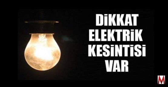 İlçeler Elektrik kesintisi devam ediyor  O