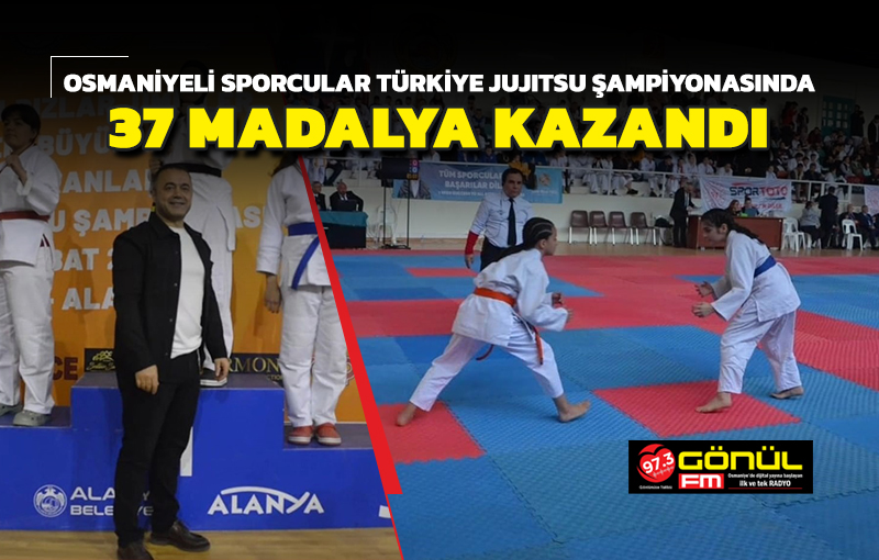 Osmaniyeli Sporcular Türkiye Jujitsu Şampiyonasında 37 madalya kazandı